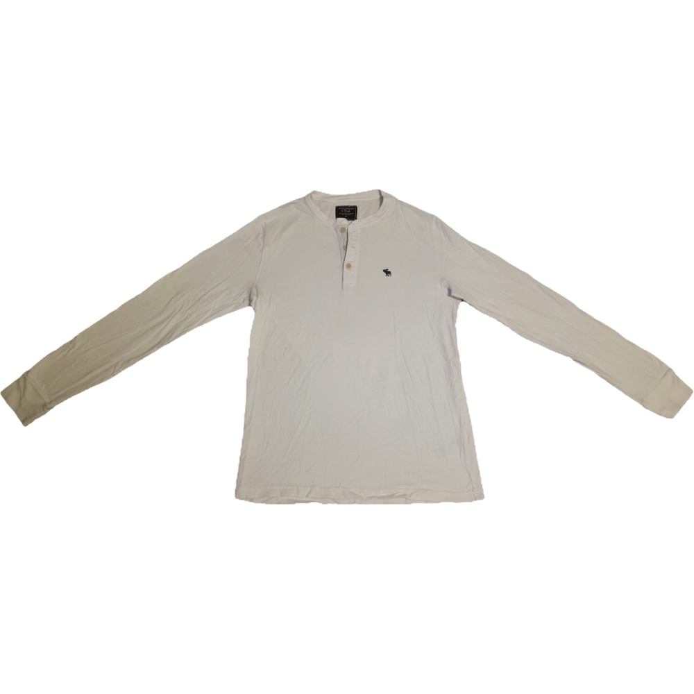 Abercrombie & Fitch Cream Long Sleeve Tee